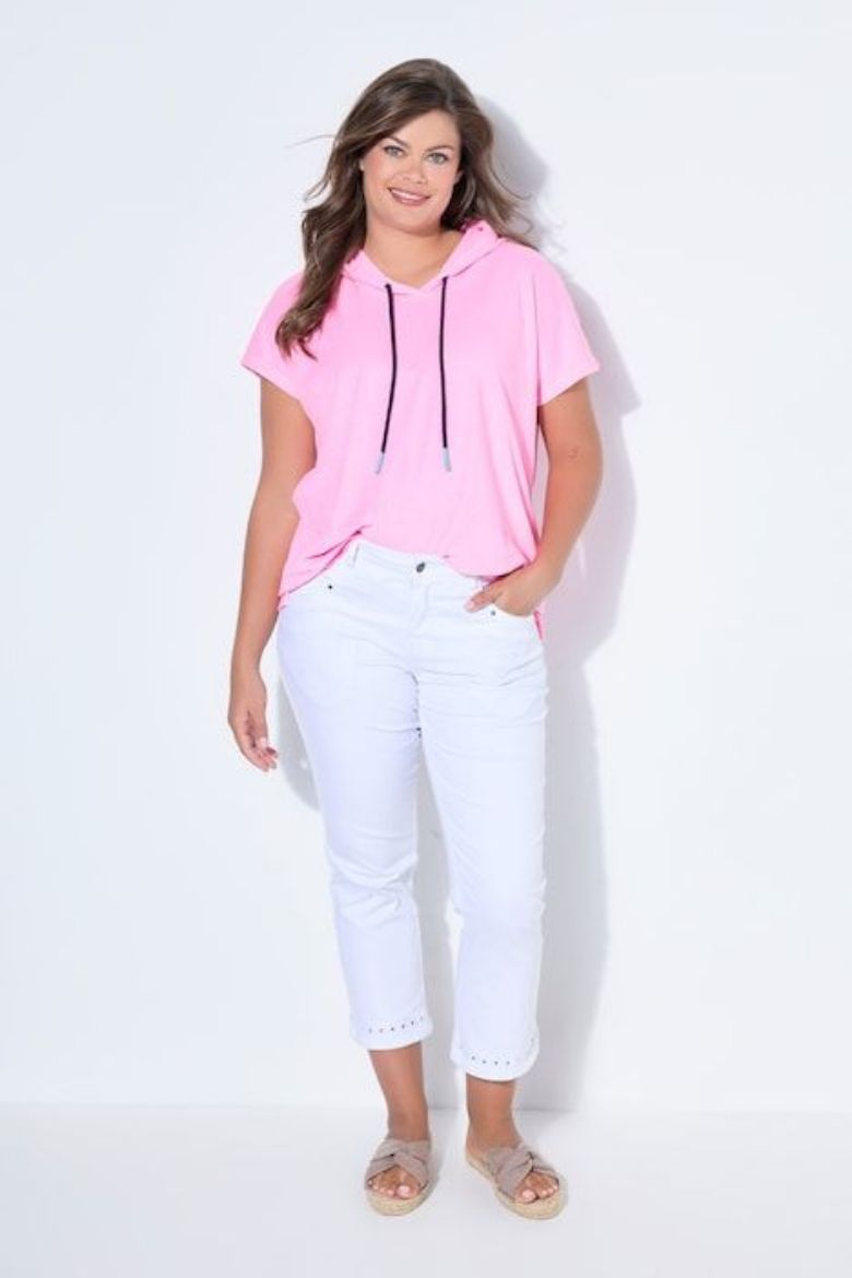 Plus size veliki brojevi Hlače traper  7/8 nogavica za punije