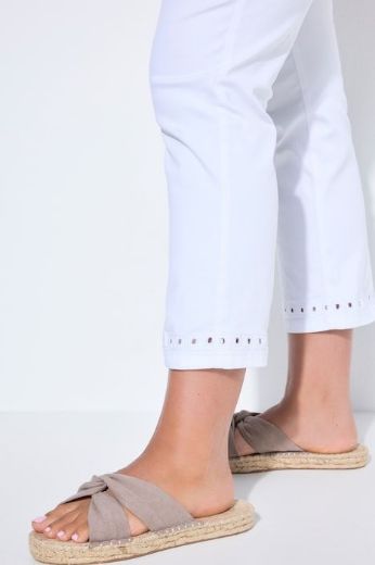 Plus size veliki brojevi Hlače traper  7/8 nogavica za punije