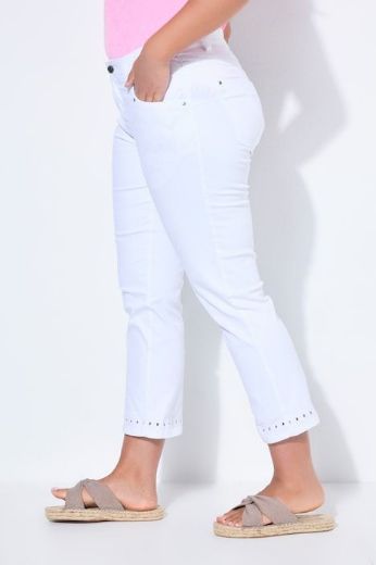 Plus size veliki brojevi Hlače traper  7/8 nogavica za punije