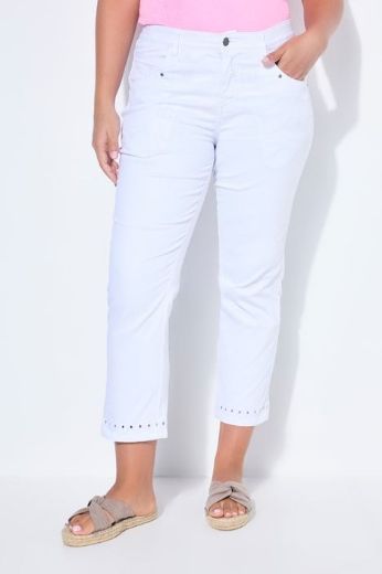 Plus size veliki brojevi Hlače traper  7/8 nogavica za punije