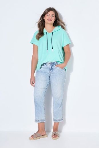 Plus size veliki brojevi Hlače traper  7/8 nogavica za punije