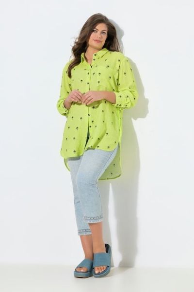 Veliki brojevi Majica dugih rukava dužeg kroja moda za punije