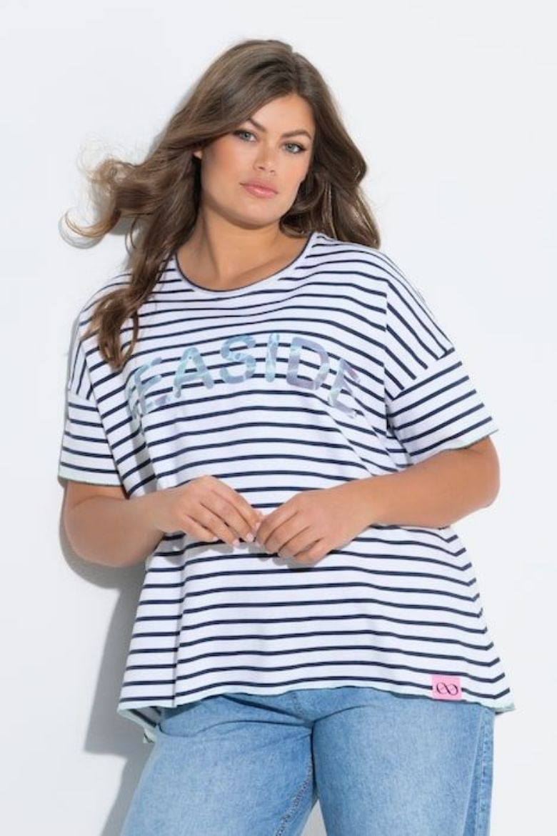 Plus size veliki brojevi Majica kratkih rukava šireg kroja za punije