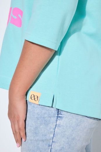 Plus size veliki brojevi Majica 3/4 rukava V izreza za punije