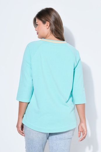 Plus size veliki brojevi Majica 3/4 rukava V izreza za punije