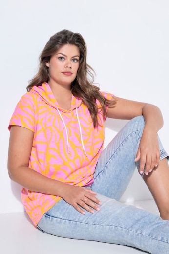 Plus size veliki brojevi Majica kratkih rukava s kapuljačom za punije