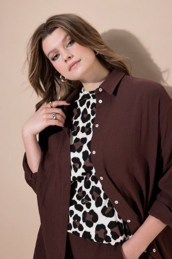 Plus size veliki brojevi Bluza na kopčanje za punije