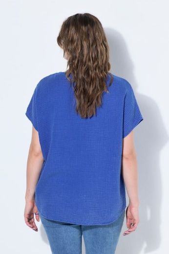 Plus size veliki brojevi Bluza kratkih rukava V izreza za punije