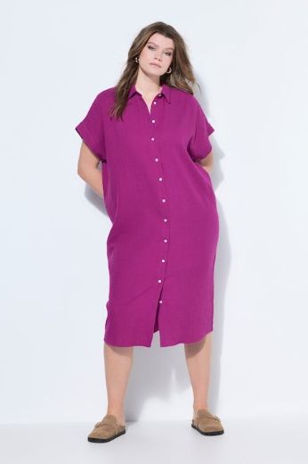 Plus size veliki brojevi Bluza od muslina dugog kroja za punije