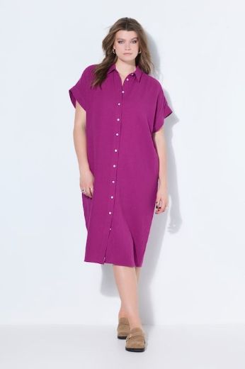 Plus size veliki brojevi Bluza od muslina dugog kroja za punije