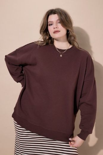 Plus size veliki brojevi Majica dugih rukava šireg kroja za punije