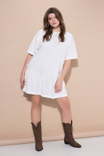 Plus size veliki brojevi Haljina kratkih rukava A kroja za punije