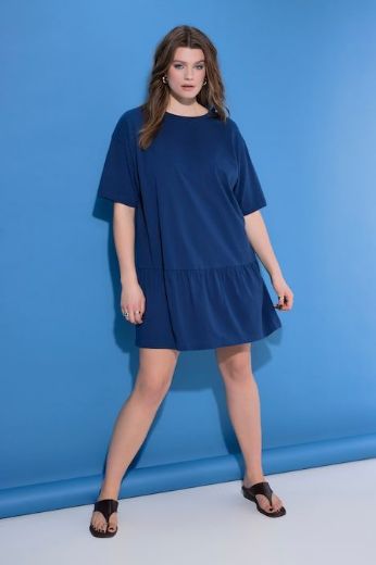 Plus size veliki brojevi Haljina kratkih rukava A kroja za punije