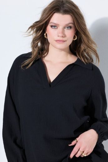 Plus size veliki brojevi Majica dugih rukava od muslina za punije