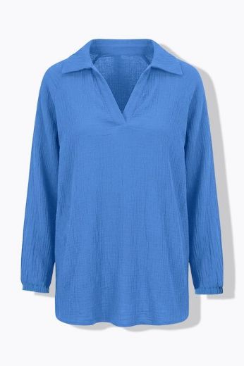 Plus size veliki brojevi Majica dugih rukava od muslina za punije