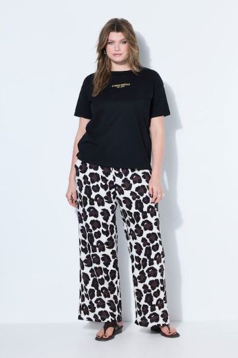 Plus size veliki brojevi Hlače elastičnog struka od muslina za punije