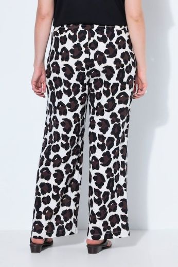 Plus size veliki brojevi Hlače elastičnog struka od muslina za punije