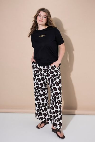 Veliki brojevi Hlače elastičnog struka od muslina moda za punije