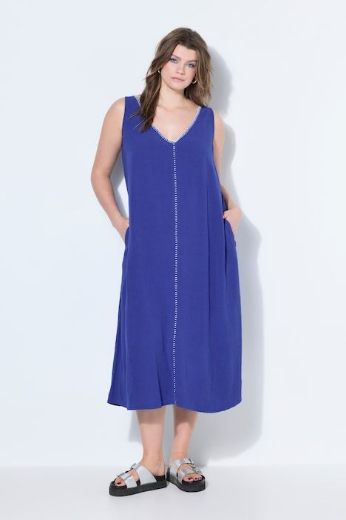 Plus size veliki brojevi Haljina maxi bez rukava A kroja za punije