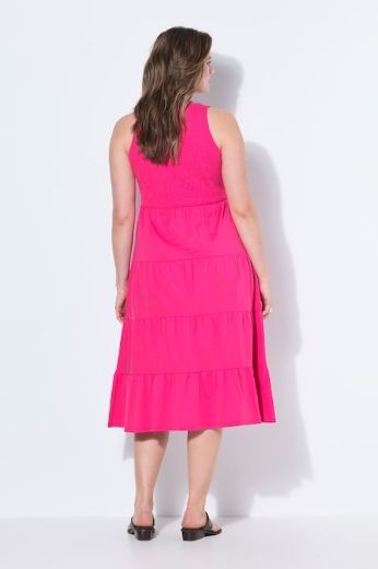 Plus size veliki brojevi Haljina midi bez rukava A kroja za punije