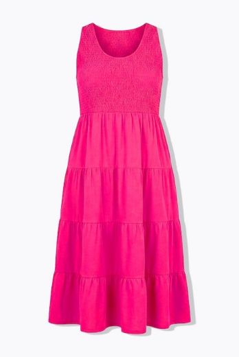 Plus size veliki brojevi Haljina midi bez rukava A kroja za punije