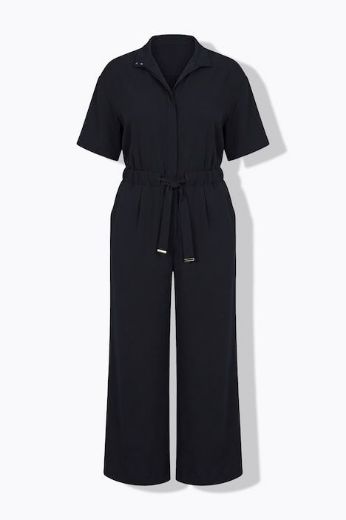 Plus size veliki brojevi Kombinezon kratkih rukava šireg kroja za punije