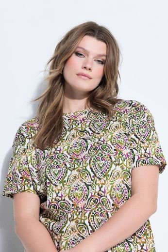 Plus size veliki brojevi Majica kratkih rukava šireg kroja za punije