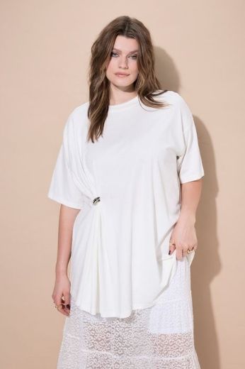 Plus size veliki brojevi Majica kratkih rukava šireg kroja za punije