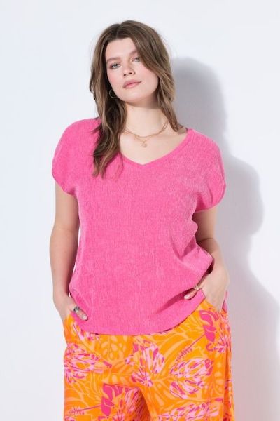 Veliki brojevi Majica kratkih rukava šireg kroja moda za punije