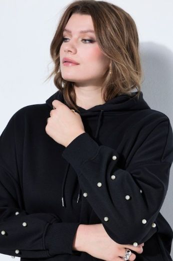 Plus size veliki brojevi Majica dugih rukava s kapuljačom šireg kroja za punije