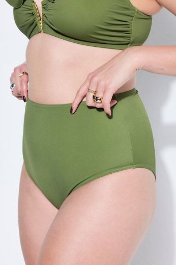 Plus size veliki brojevi Kupaći kostim donji dio visokog struka za punije