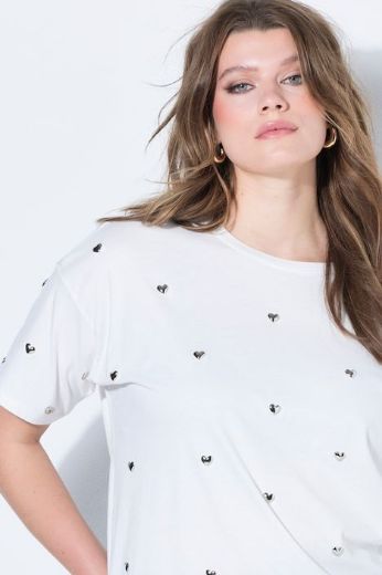 Plus size veliki brojevi Majica kratkih rukava šireg kroja za punije