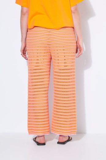 Plus size veliki brojevi Hlače širokih nogavica elastičnog struka za punije