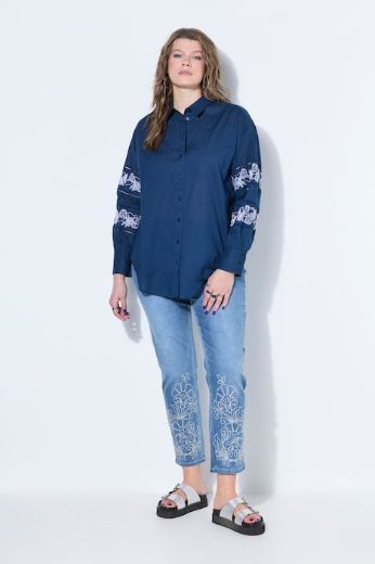 Plus size veliki brojevi Košulja dugih rukava šireg kroja za punije