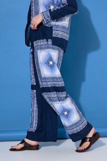 Plus size veliki brojevi Hlače širokih nogavica visokog struka za punije