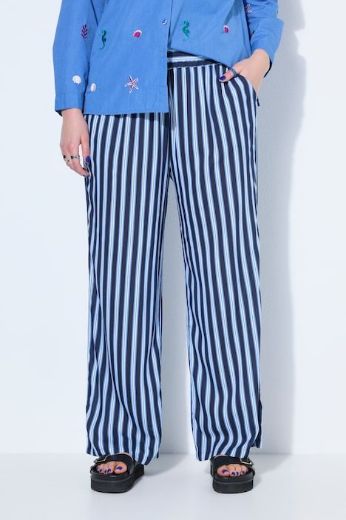 Plus size veliki brojevi Hlače širokih nogavica visokog struka za punije