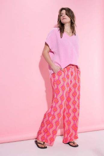 Plus size veliki brojevi Hlače širokih nogavica visokog struka za punije