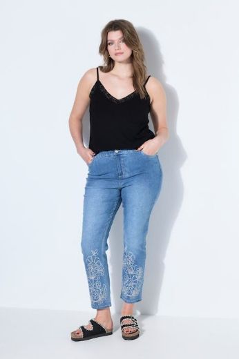 Plus size veliki brojevi Hlače traper visokog struka za punije