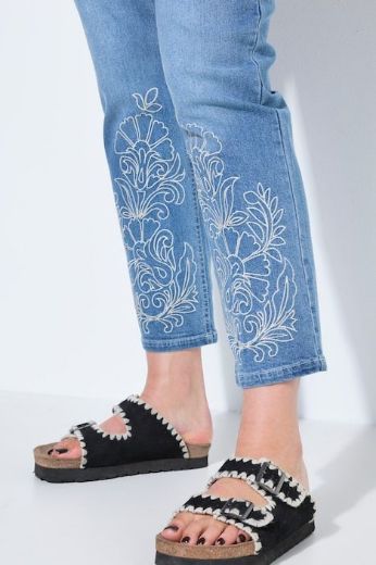 Plus size veliki brojevi Hlače traper visokog struka za punije