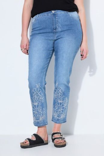 Plus size veliki brojevi Hlače traper visokog struka za punije