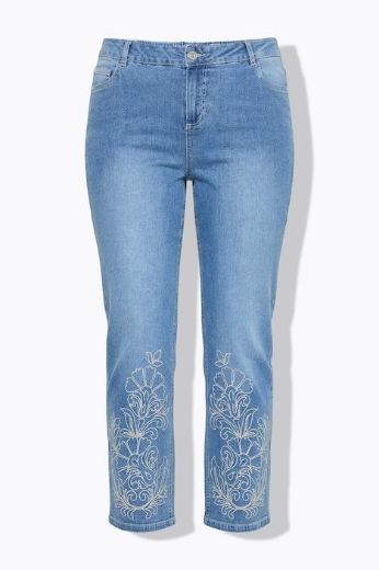 Plus size veliki brojevi Hlače traper visokog struka za punije