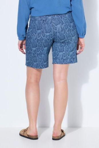 Plus size veliki brojevi Hlače traper kratkih nogavica visokog struka za punije