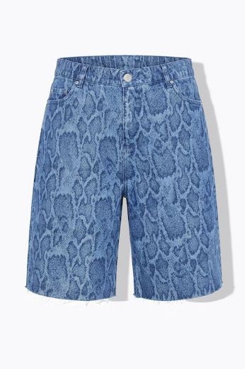 Plus size veliki brojevi Hlače traper kratkih nogavica visokog struka za punije