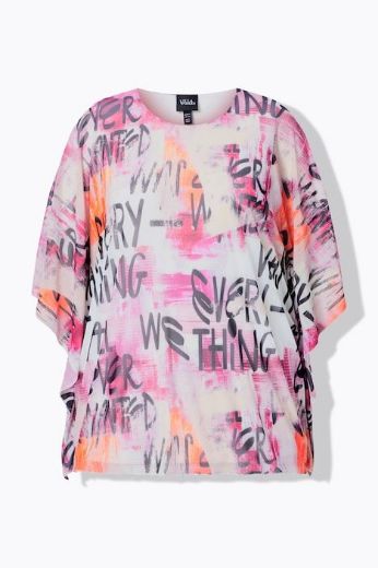 Plus size veliki brojevi Bluza kratkih rukava šireg kroja za punije