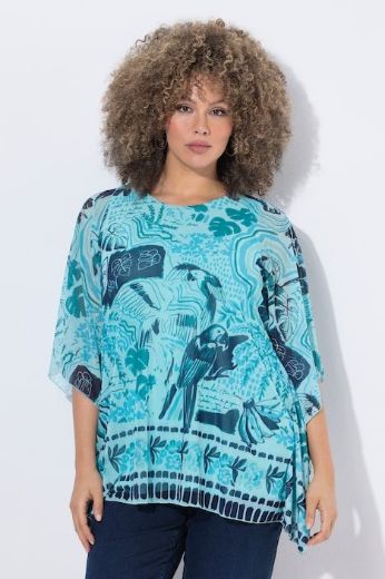 Plus size veliki brojevi Bluza kratkih rukava šireg kroja za punije