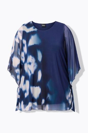 Plus size veliki brojevi Bluza kratkih rukava šireg kroja za punije