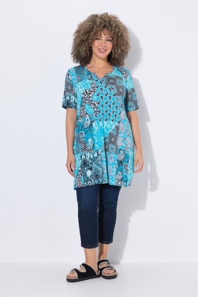 Veliki brojevi Majica kratkih rukava A kroja moda za punije