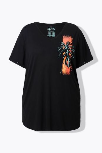 Plus size veliki brojevi Majica kratkih rukava V ovratnika za punije