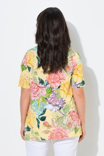 Plus size veliki brojevi Majica kratkih rukava V izreza za punije