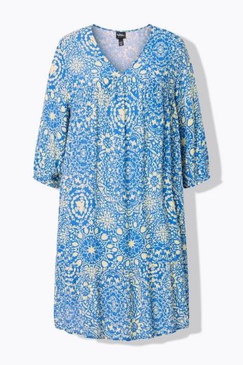 Plus size veliki brojevi Haljina 3/4 rukava A kroja za punije